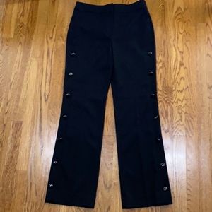 Ann Taylor Loft Marisa Pants Button Detail Size 8